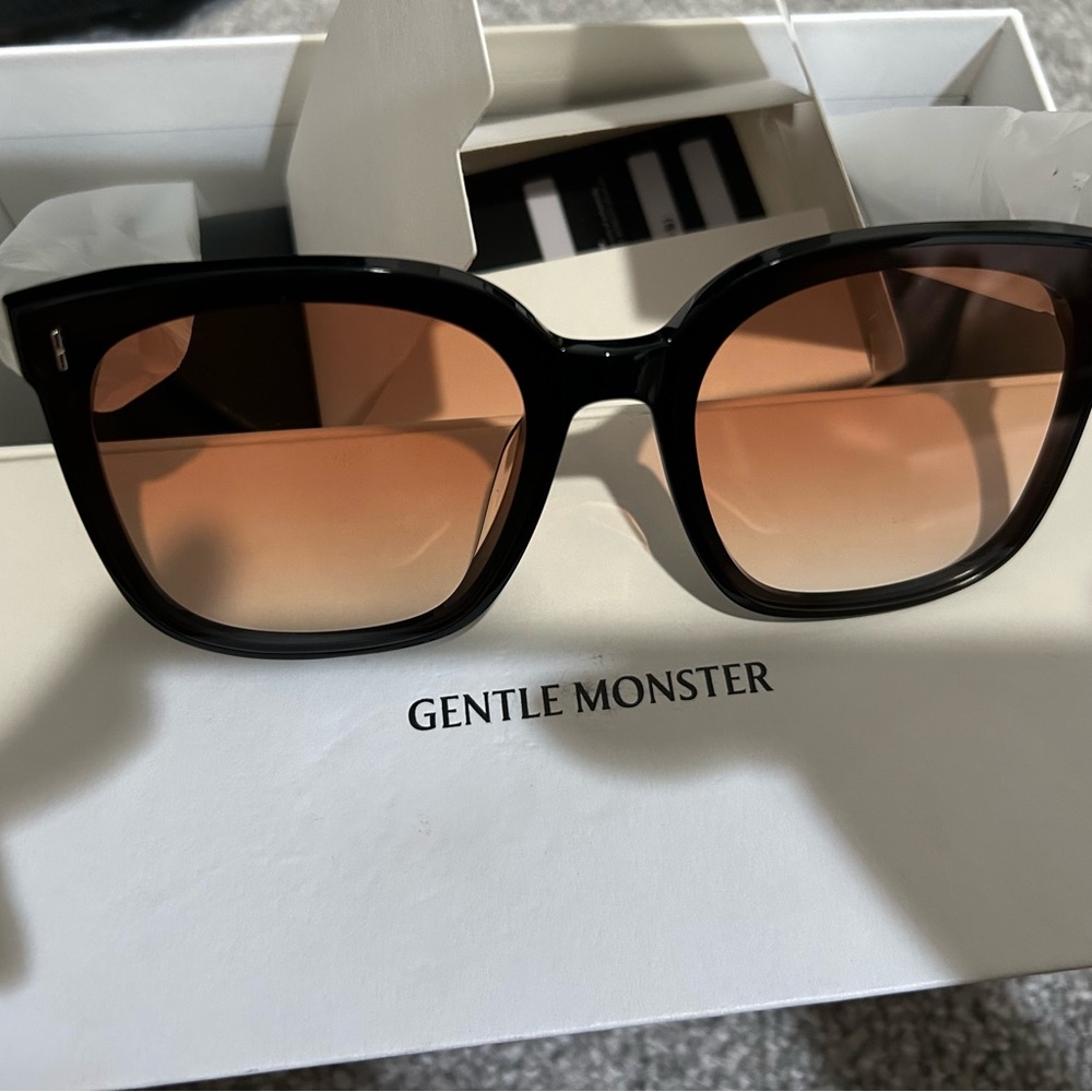 Gentle Monster Black and Brown Sunglasses Frida 01